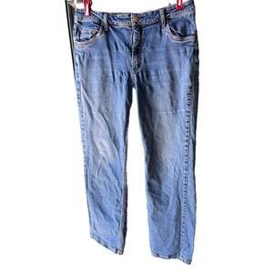 Lawman Jeans Womens 15/16 Blue Straight Western Embroidered Pockets Some Wear